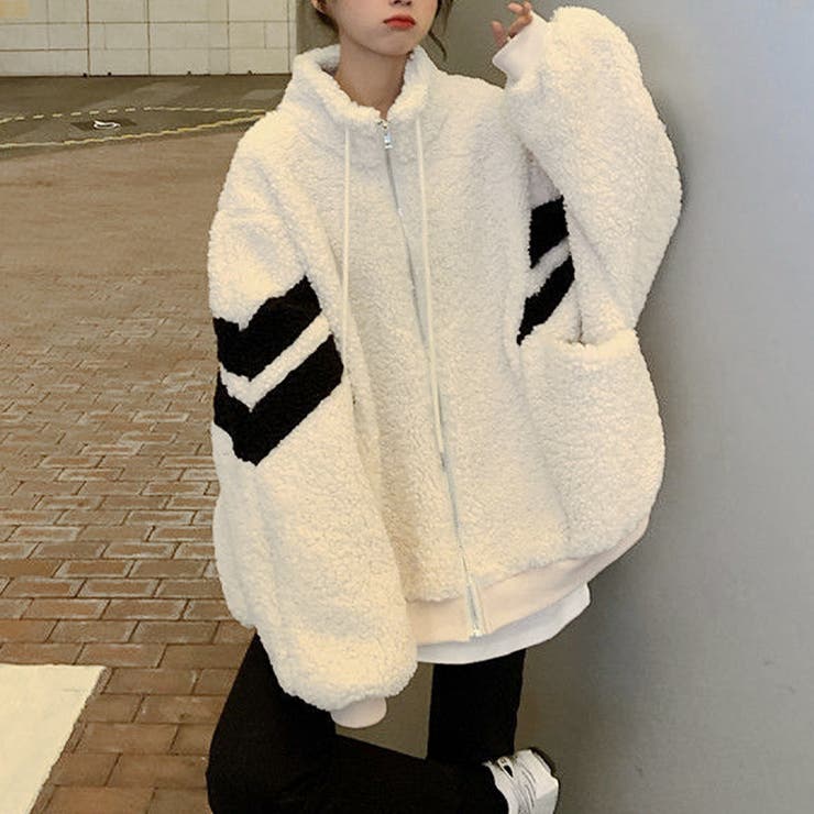 オーバーサイズボアブルゾン レディース 10代 | Dewlily | 詳細画像3 