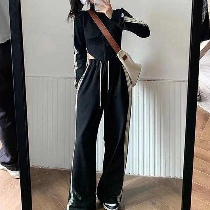 ジャージセットアップ レディース 10代[品番：AMSW1777796]｜Dewlily