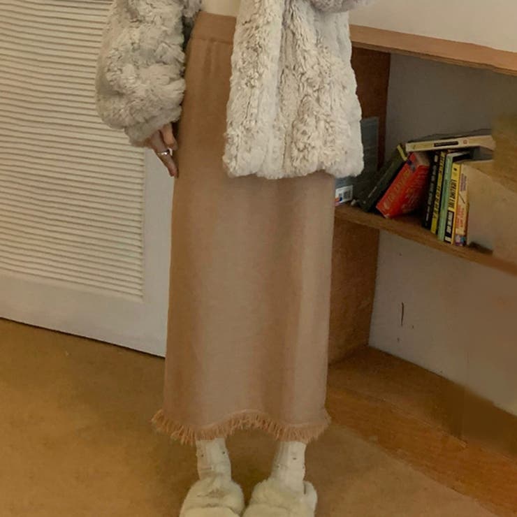 フリンジロングスカート レディース 10代 | Dewlily | 詳細画像13 