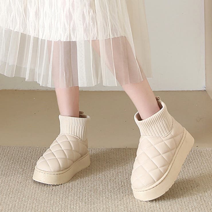 キルティングフェイクムートンブーツ レディース 10代 | Dewlily | 詳細画像12 