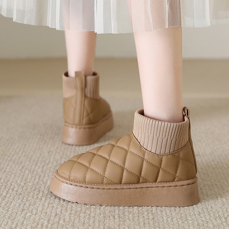 キルティングフェイクムートンブーツ レディース 10代 | Dewlily | 詳細画像13 