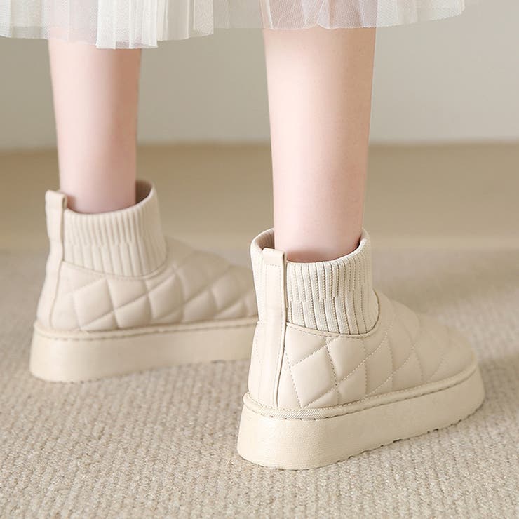 キルティングフェイクムートンブーツ レディース 10代 | Dewlily | 詳細画像14 