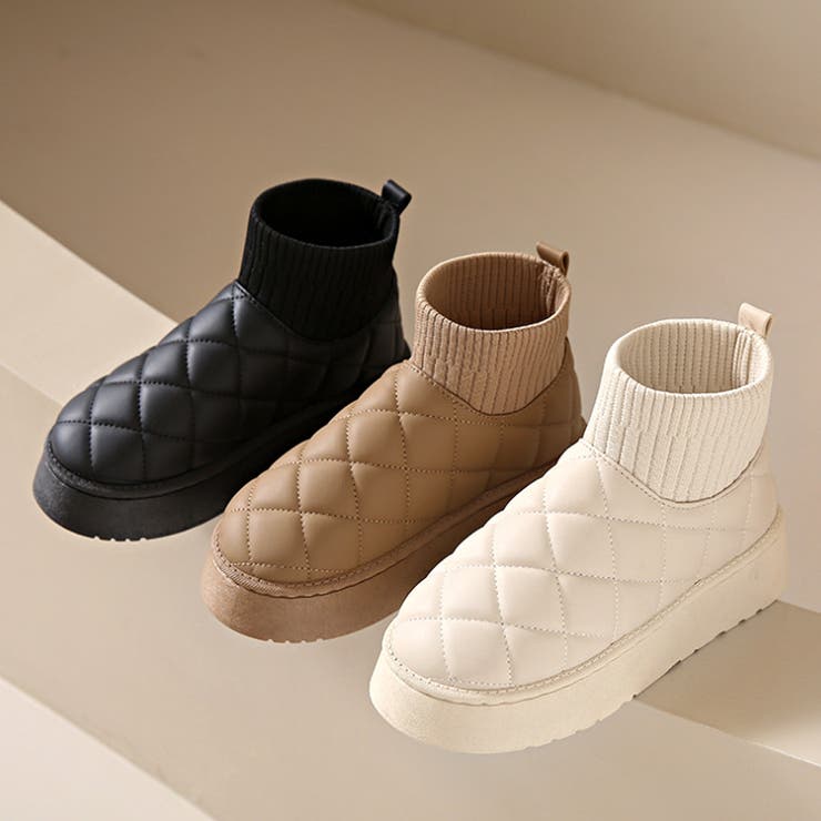 キルティングフェイクムートンブーツ レディース 10代 | Dewlily | 詳細画像2 
