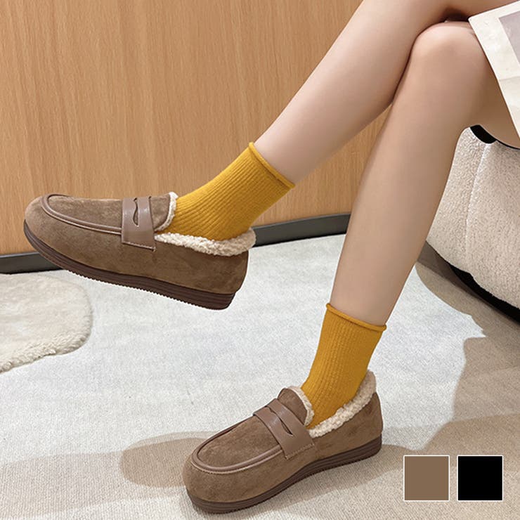 裏起毛ボアローファー レディース 10代 | Dewlily | 詳細画像1 