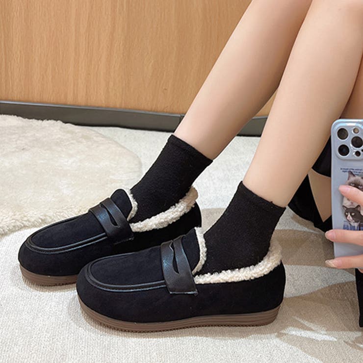 裏起毛ボアローファー レディース 10代 | Dewlily | 詳細画像11 