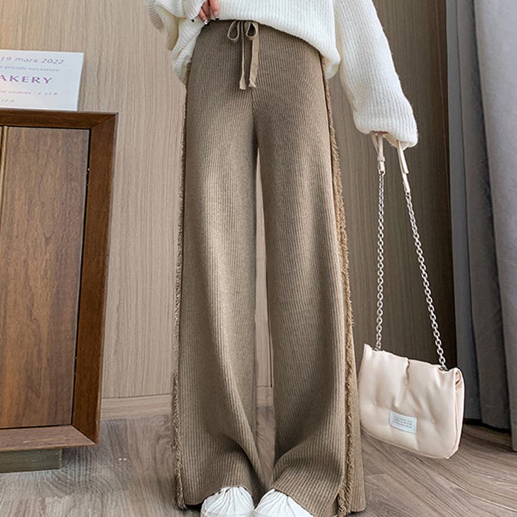 サイドフリンジパンツ レディース 10代 | Dewlily | 詳細画像3 