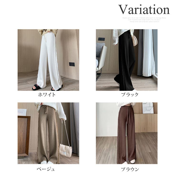 サイドフリンジパンツ レディース 10代 | Dewlily | 詳細画像5 