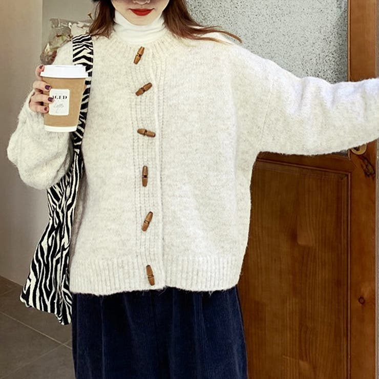 トグルボタンニットカーディガン レディース 10代 | Dewlily | 詳細画像13 