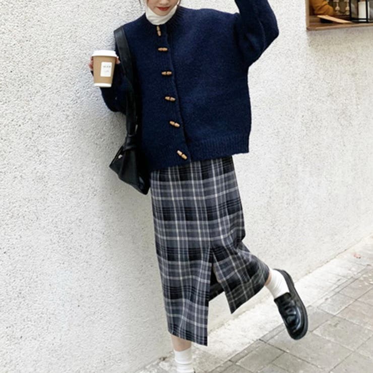 トグルボタンニットカーディガン レディース 10代 | Dewlily | 詳細画像4 