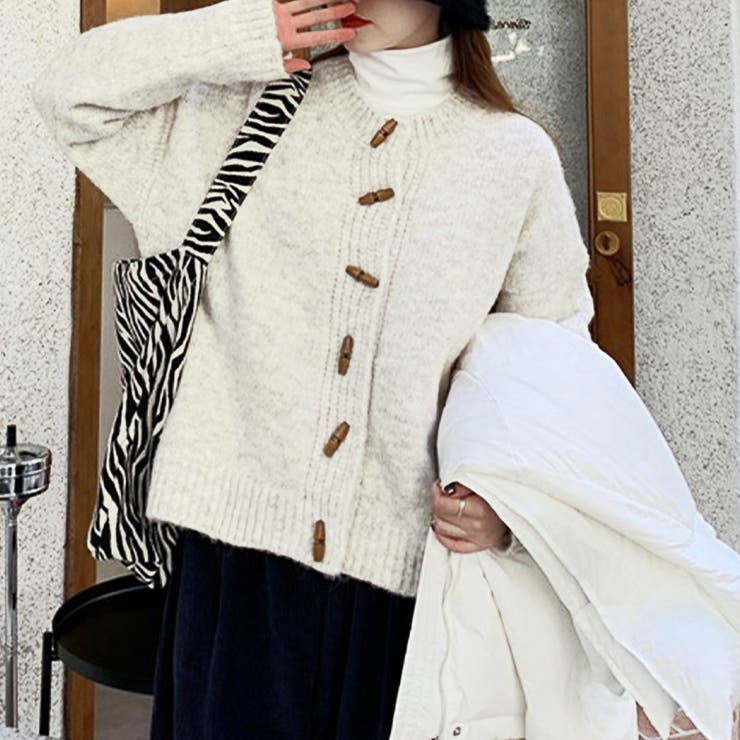 トグルボタンニットカーディガン レディース 10代 | Dewlily | 詳細画像8 