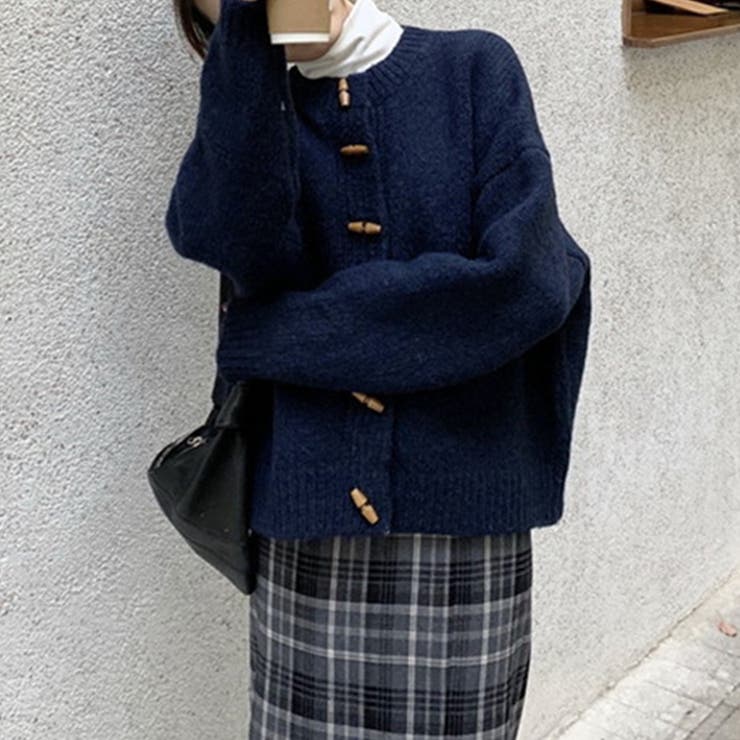 トグルボタンニットカーディガン レディース 10代 | Dewlily | 詳細画像9 