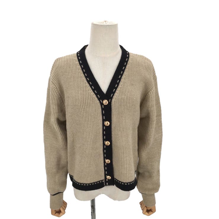 ステッチニットカーディガン レディース 10代 | Dewlily | 詳細画像15 