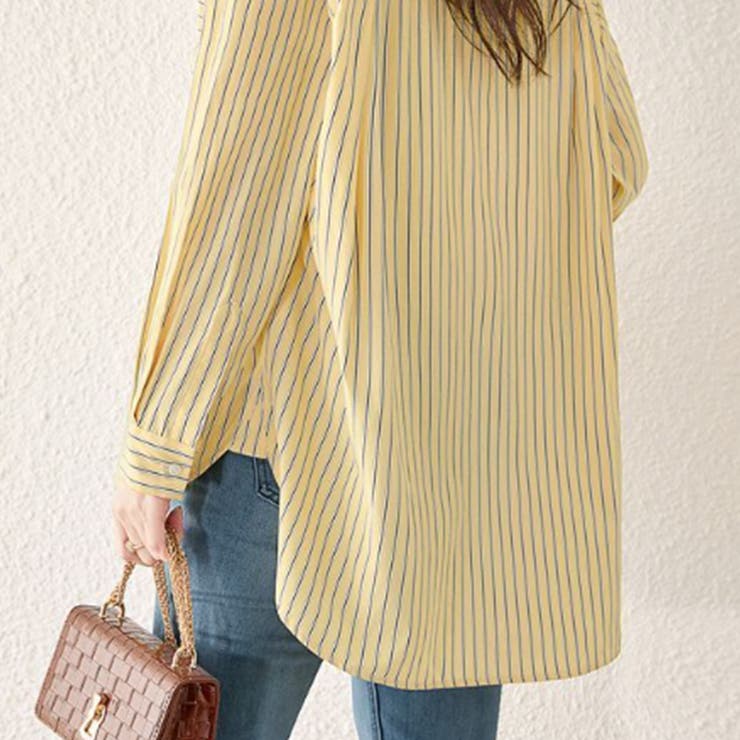 オーバーサイズストライプシャツ | TOPS,シャツ/ブラウス | LOWY