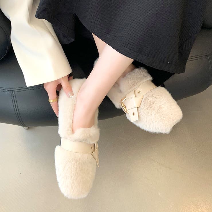 フェイクファーベルトシューズ レディース 10代 | Dewlily | 詳細画像2 