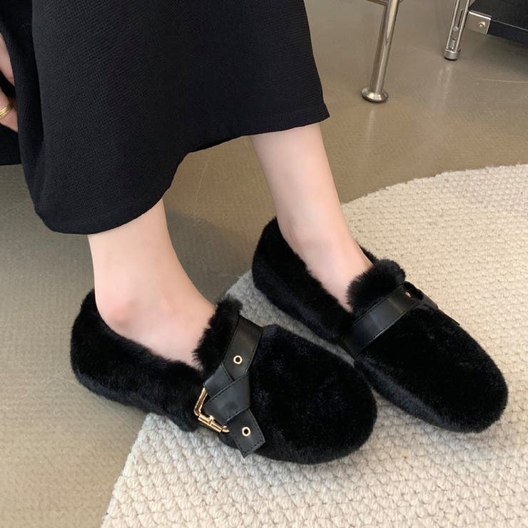 フェイクファーベルトシューズ レディース 10代 | Dewlily | 詳細画像4 