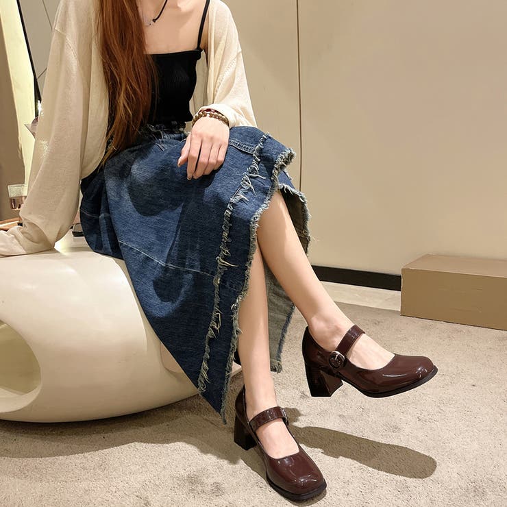 エナメル調ベルトパンプス レディース 10代 | Dewlily | 詳細画像15 