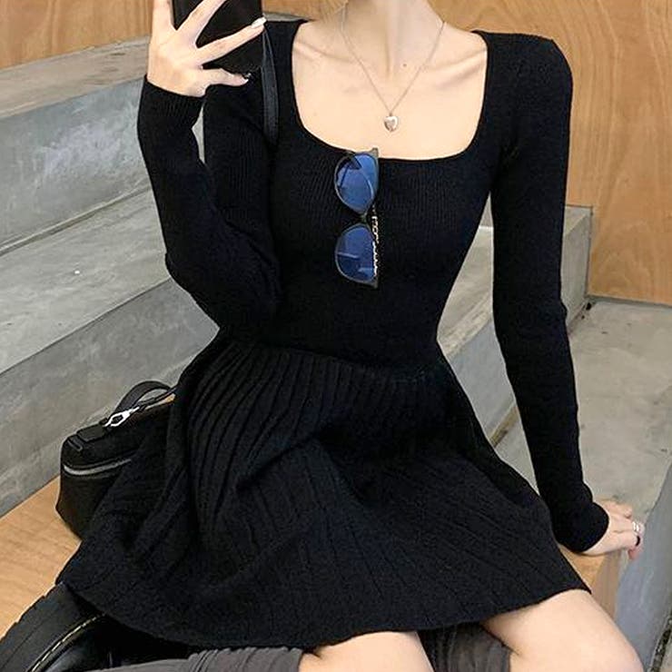 ニットプリーツワンピース レディース 10代 | Dewlily | 詳細画像14 