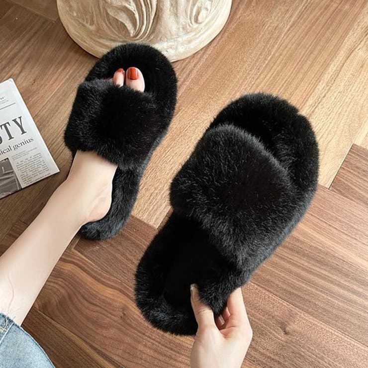 フェイクファールームサンダル レディース 10代 | Dewlily | 詳細画像3 