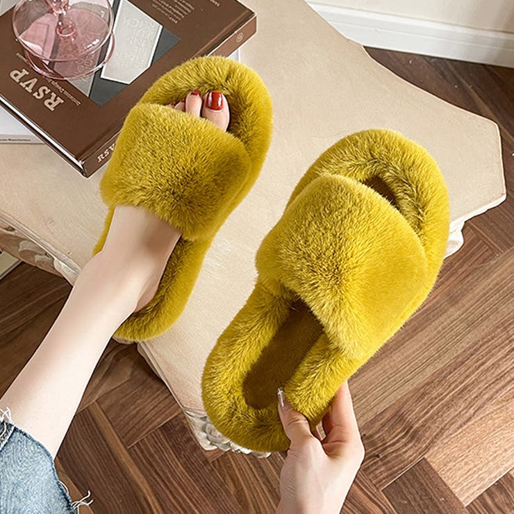 フェイクファールームサンダル レディース 10代 | Dewlily | 詳細画像4 