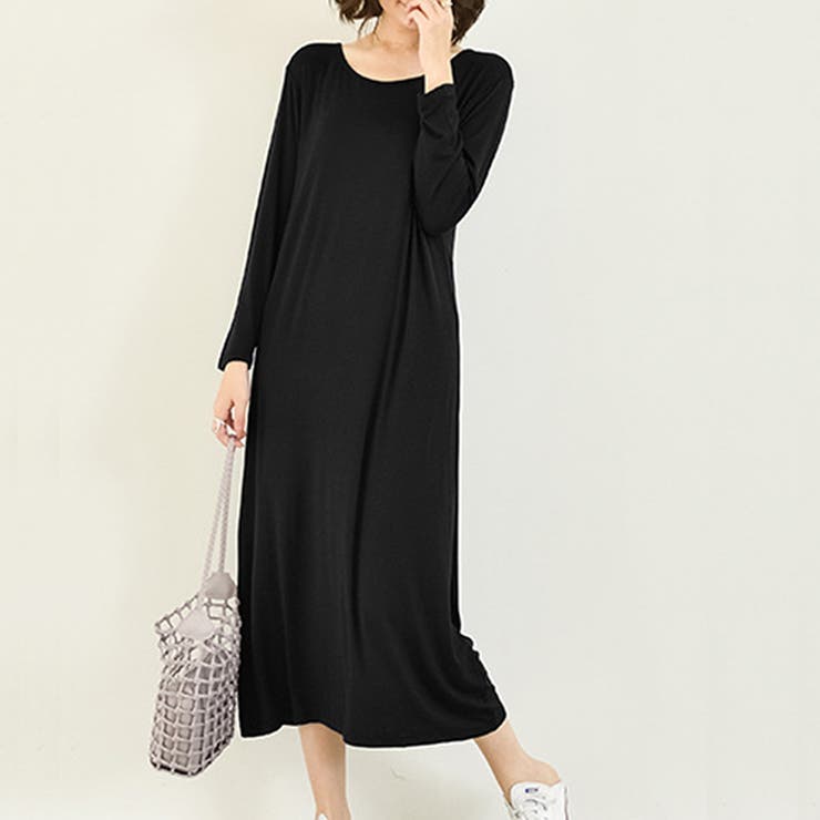 ブラック | Tシャツワンピース レディース 10代 | Dewlily