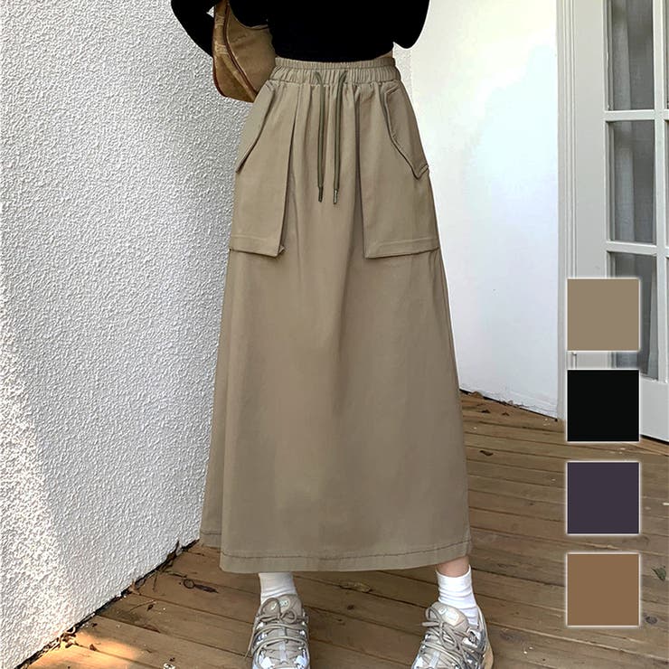 ビッグポケットスカート レディース 10代 | Dewlily | 詳細画像1 
