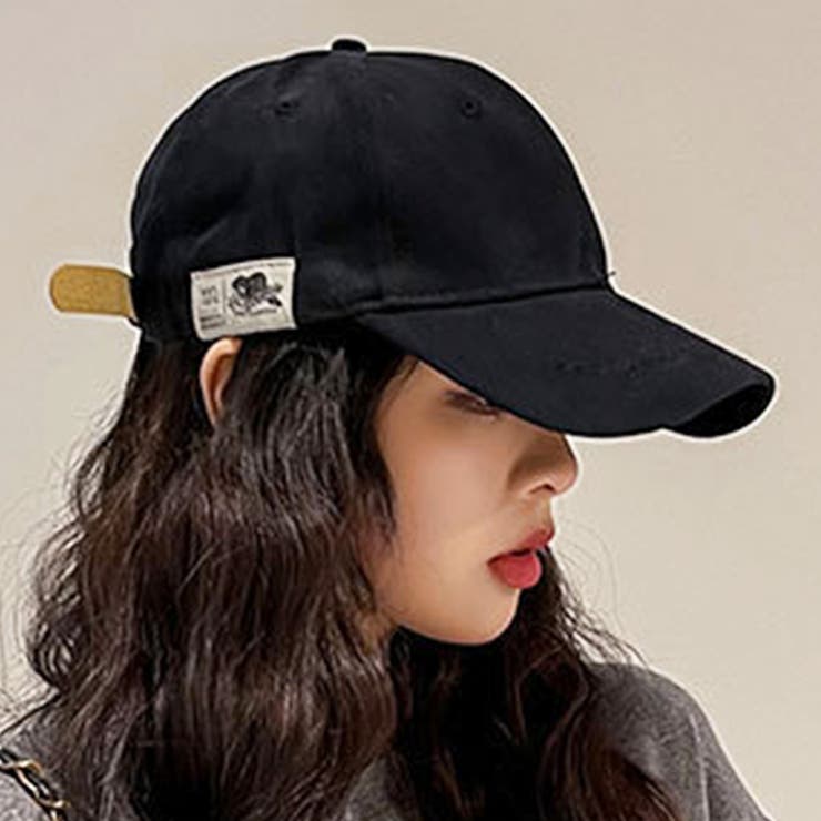 ブラック | ワンポイントキャップ レディース 10代 | Dewlily
