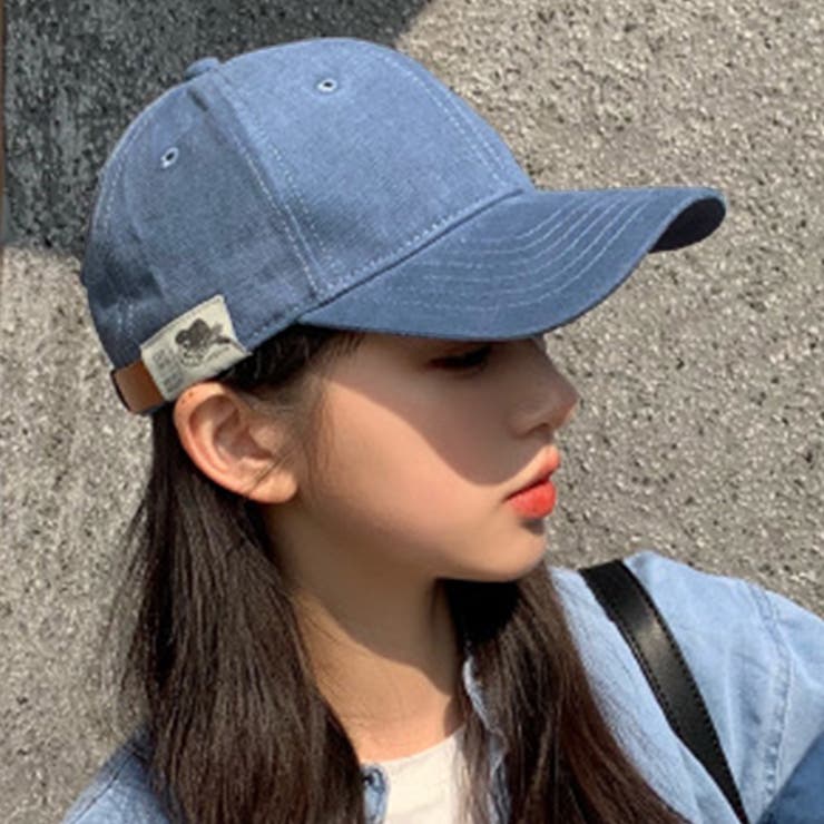 ブルー | ワンポイントキャップ レディース 10代 | Dewlily