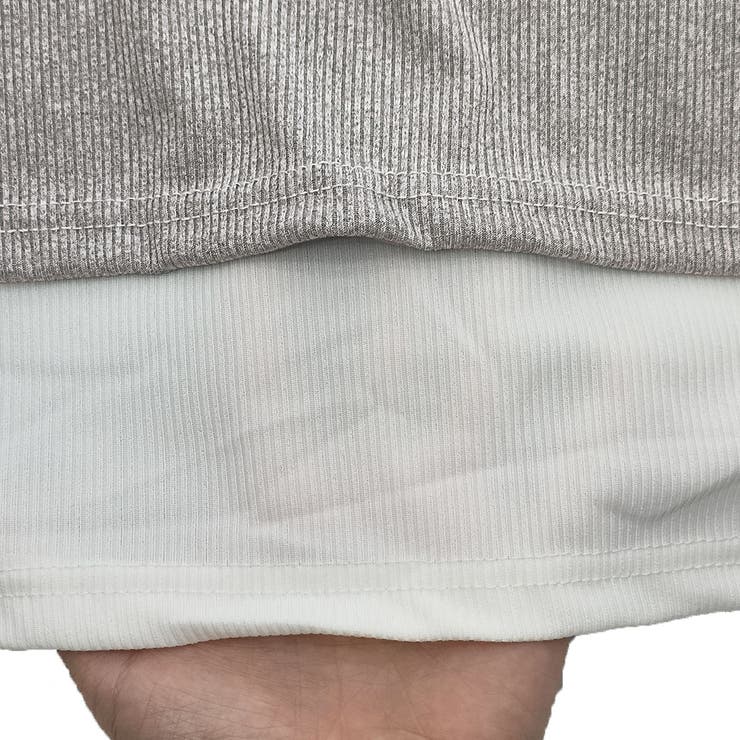 レイヤード風ドッキングシャツ レディース 10代 | Dewlily | 詳細画像17 