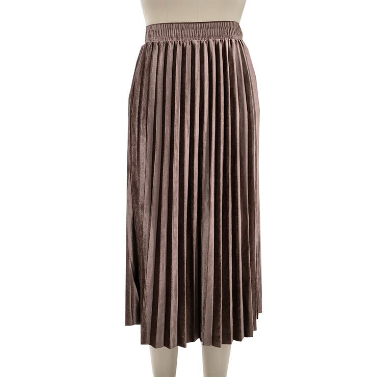 ベロアプリーツロングスカート レディース 10代 | Dewlily | 詳細画像17 