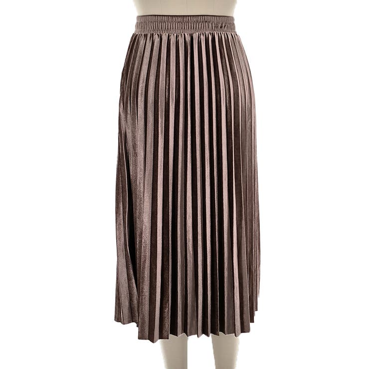 ベロアプリーツロングスカート レディース 10代 | Dewlily | 詳細画像19 