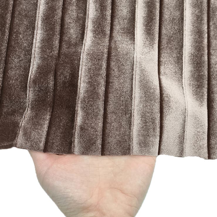 ベロアプリーツロングスカート レディース 10代 | Dewlily | 詳細画像20 