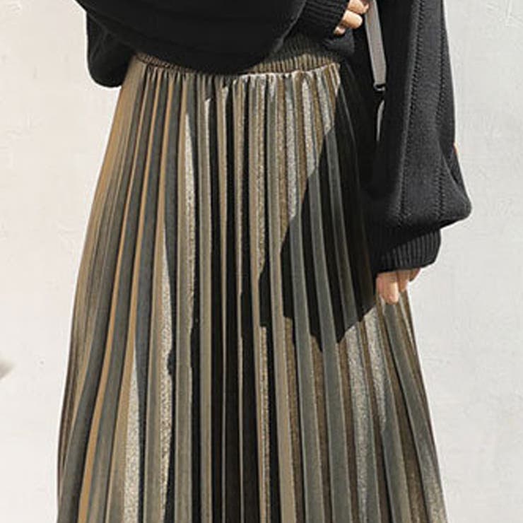 ベロアプリーツロングスカート レディース 10代 | Dewlily | 詳細画像4 