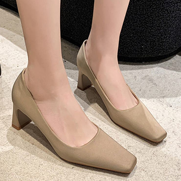 スクエアトゥシンプルパンプス レディース 10代 | Dewlily | 詳細画像7 