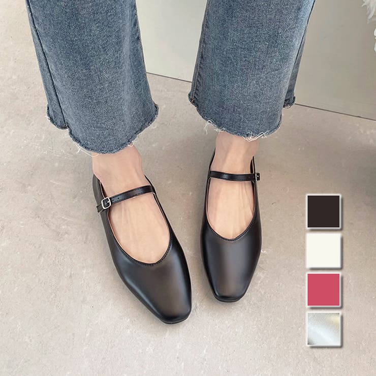 メリージェーンフラットパンプス レディース 10代 | Dewlily | 詳細画像1 