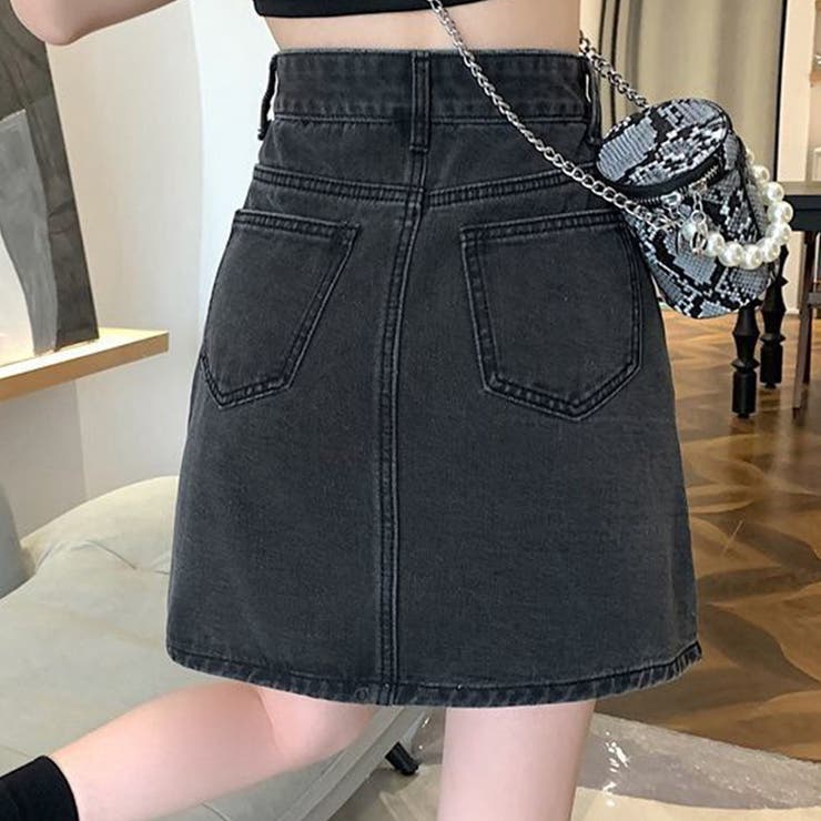 デニム風ミニスカート レディース 10代 | Dewlily | 詳細画像13 