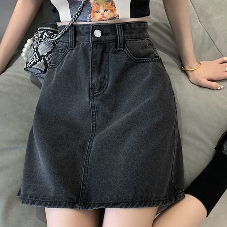 デニム風ミニスカート レディース 10代 | Dewlily | 詳細画像16 