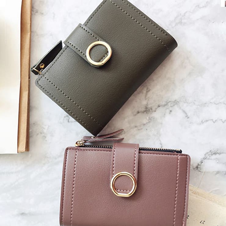 【しのりーな】 二つ折り財布　ミニ財布 コンパクト財布 二つ折りミニ財布 レディース 10代[品番：AMSW1778010]｜Dewlily