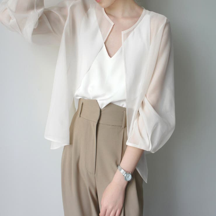 シアーカーディガン レディース 10代 | Dewlily | 詳細画像13 