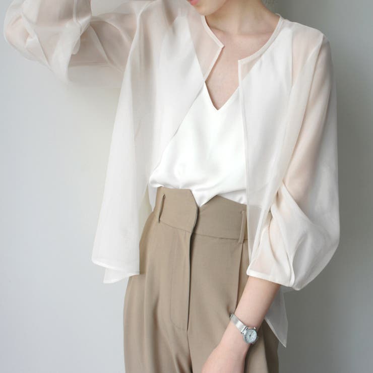 シアーカーディガン レディース 10代 | Dewlily | 詳細画像7 