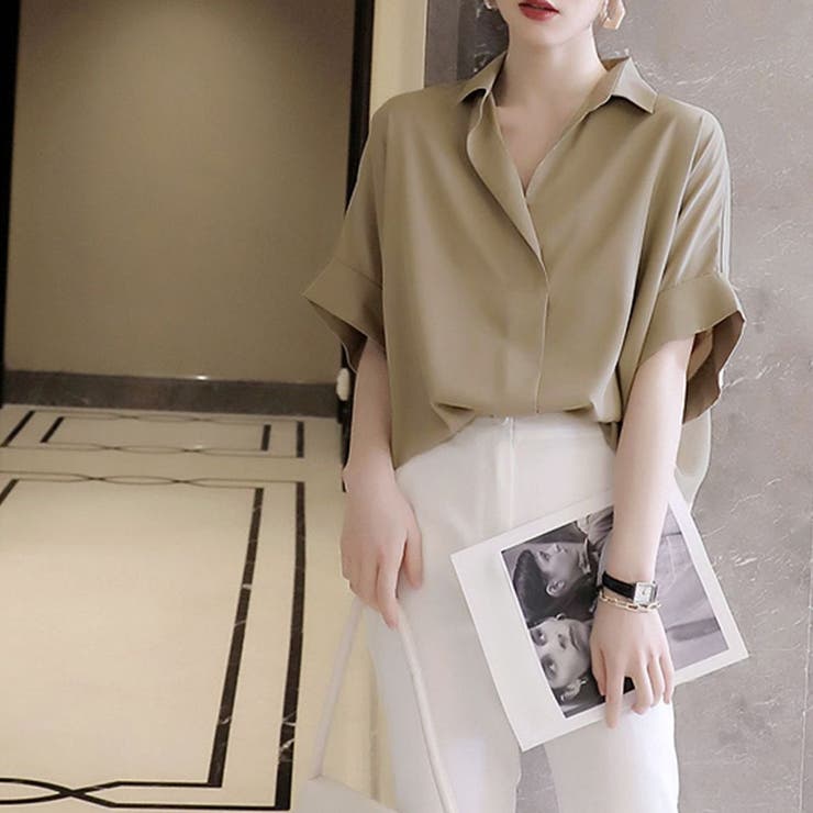 スキッパーシャツブラウス レディース 10代 | Dewlily | 詳細画像9 