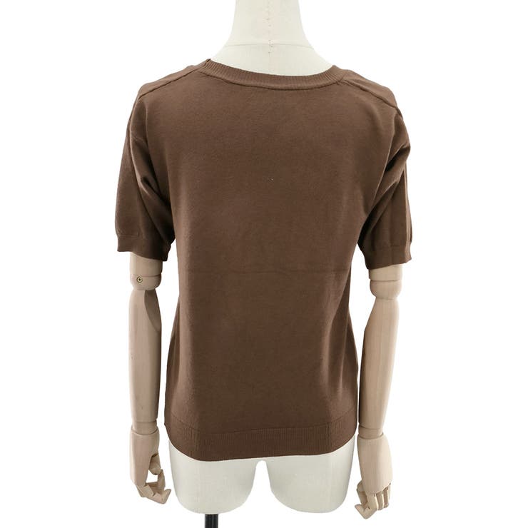 五分丈半袖サマーニット レディース 10代 | Dewlily | 詳細画像14 