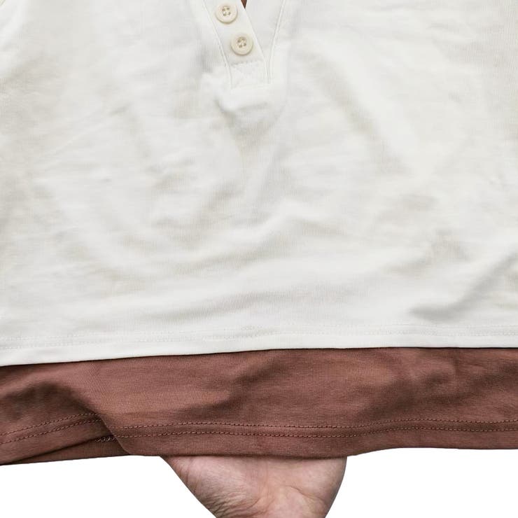 バイカラードッキングTシャツ レディース 10代 | Dewlily | 詳細画像19 