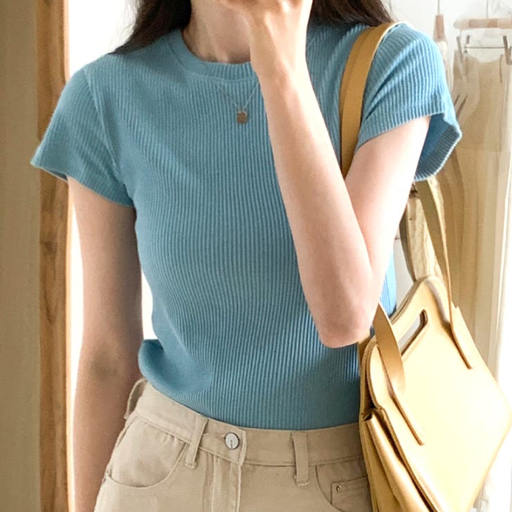 半袖リブTシャツ レディース 10代 | Dewlily | 詳細画像2 