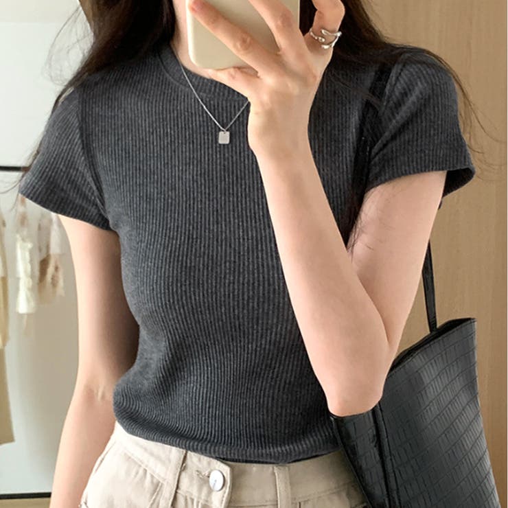 半袖リブTシャツ レディース 10代 | Dewlily | 詳細画像7 