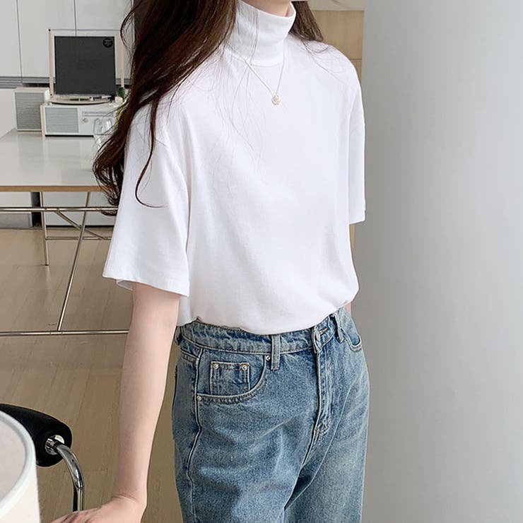 ハイネック半袖ニット レディース 10代 | Dewlily | 詳細画像10 