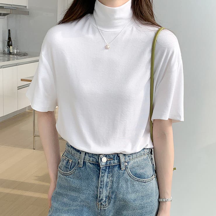 ハイネック半袖ニット レディース 10代 | Dewlily | 詳細画像12 