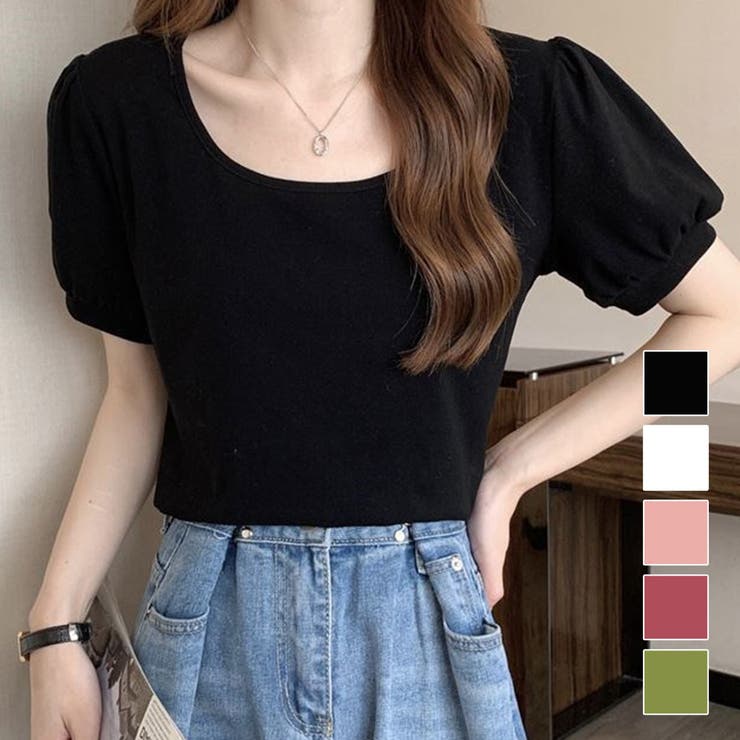 バルーンスリーブTシャツ レディース 10代 | Dewlily | 詳細画像1 