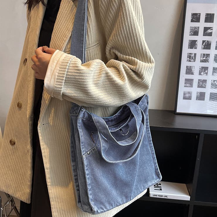 デニム風ショルダーバッグ レディース 10代 | Dewlily | 詳細画像3 