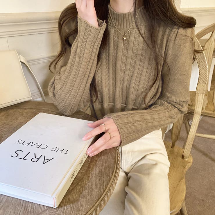 裾リボンクロップドニット 10代 20代 | Dewlily | 詳細画像10 