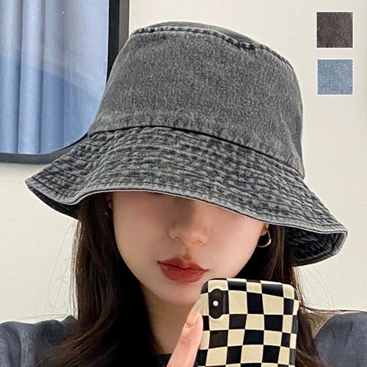 デニム風つば広バケットハット 10代 20代 | Dewlily | 詳細画像1 